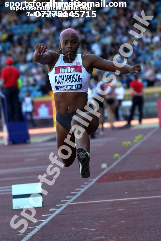 Womens triple jump, 2019 Muller British Championships, Alexander Stadium, Birmingham. Photo: David T. Hewitson/Sports for All Pics